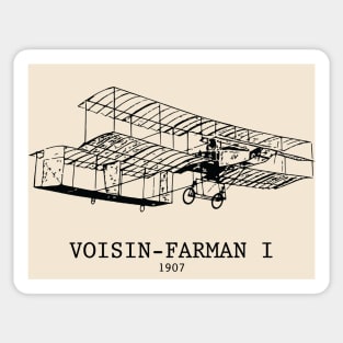 Voisin-Farman I 1907 Biplane Sticker